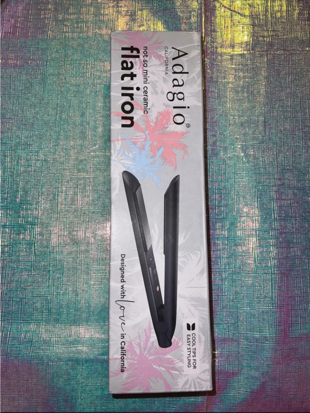 Adagio Black Ceramic Flat Iron for Smooth Styling